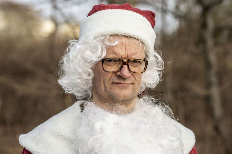 Frank Hvam i "Jul i de gamle træsko"